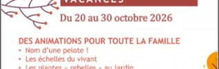 L'automne avec le Jardin de l'Arquebuse... Des rendez-vous pour explorer la nature autrement 	